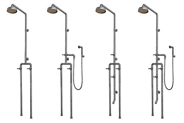 Outdoor shower deals fixtures